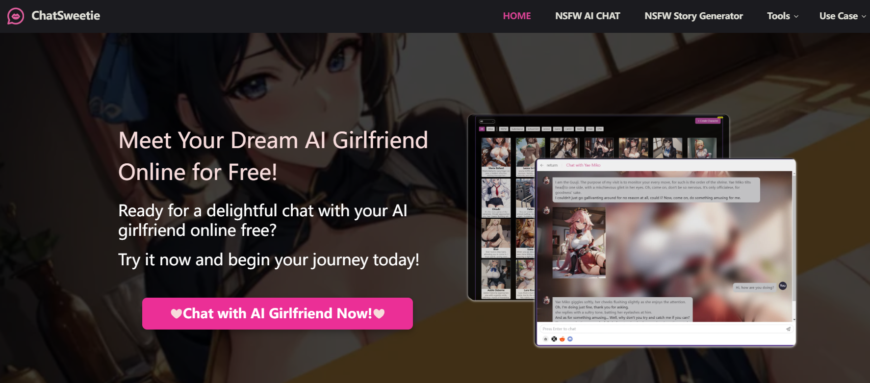 the Best Free NSFW AI Chat Tool-chatsweetie